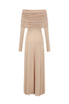 SWAYING/KNIT one-line collar cutout dress SW24SS2L24 pink apricot PS71